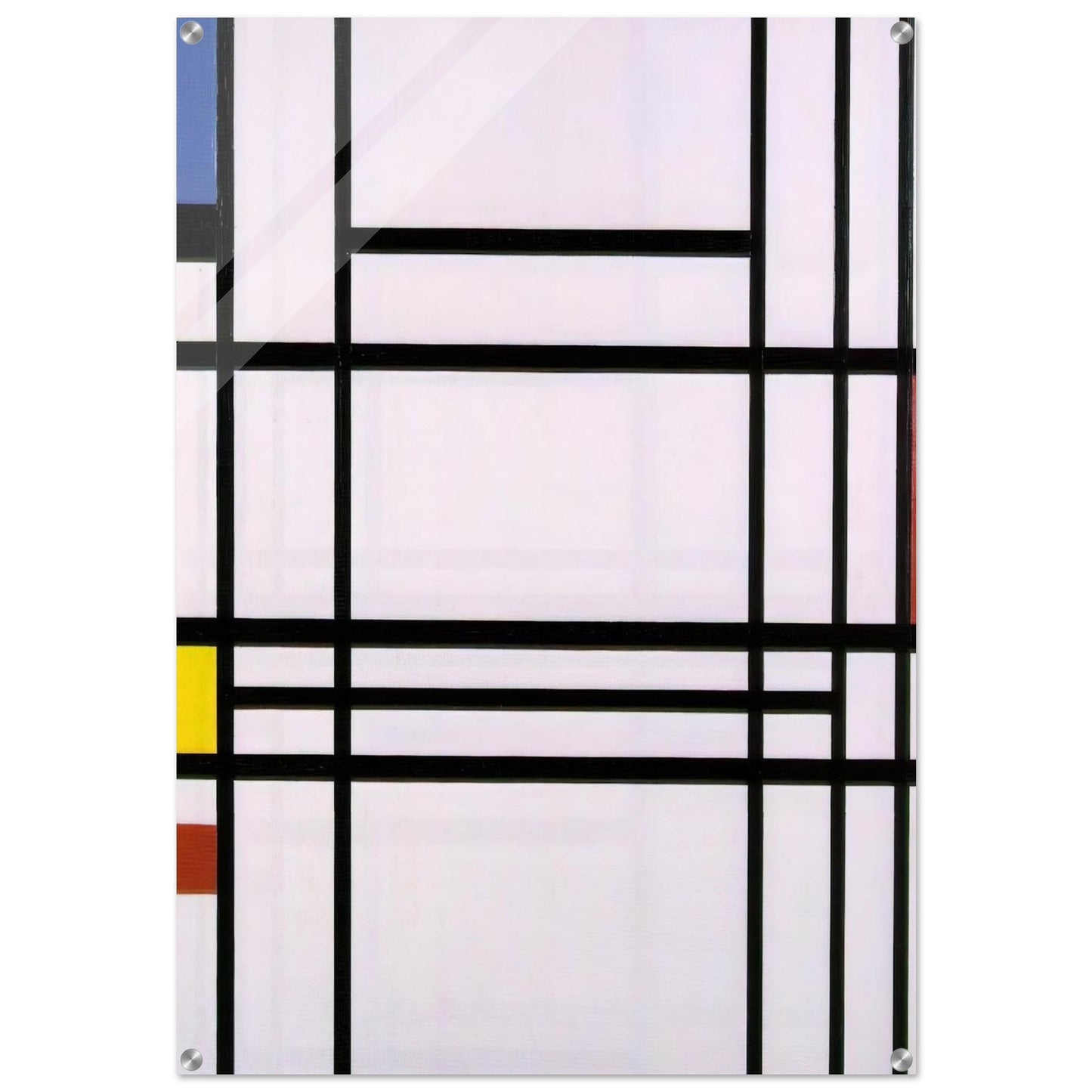 Composition No.10 - Piet Mondrian Acrylic Print - 70x100 cm / 28x40″ inches | Piet Mondrian Wall Art | Piet Mondrian Prints