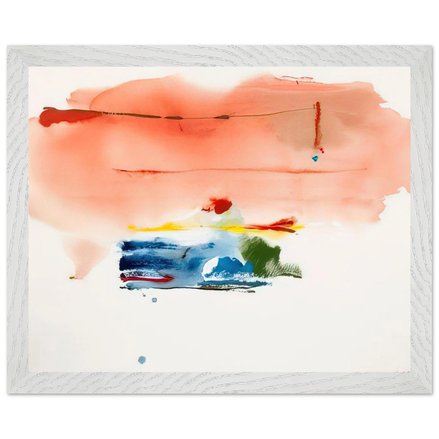 Helen Frankenthaler - Santa Fe II - 1986 Wall art - 27x35 cm / 11x14 inches - Fine Art Poster - -