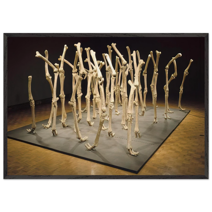 VARIABILITY OF SIMILAR FORMS 1970 - Nancy Graves 70x100 cm / 28x40 inches Framed Art Print – Black Wooden Frame