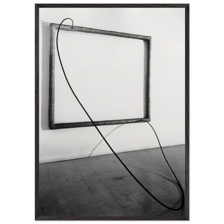 HANG UP 1966 1 - Eva Hesse 70x100 cm / 28x40 inches Framed Art Print – Black Wooden Frame