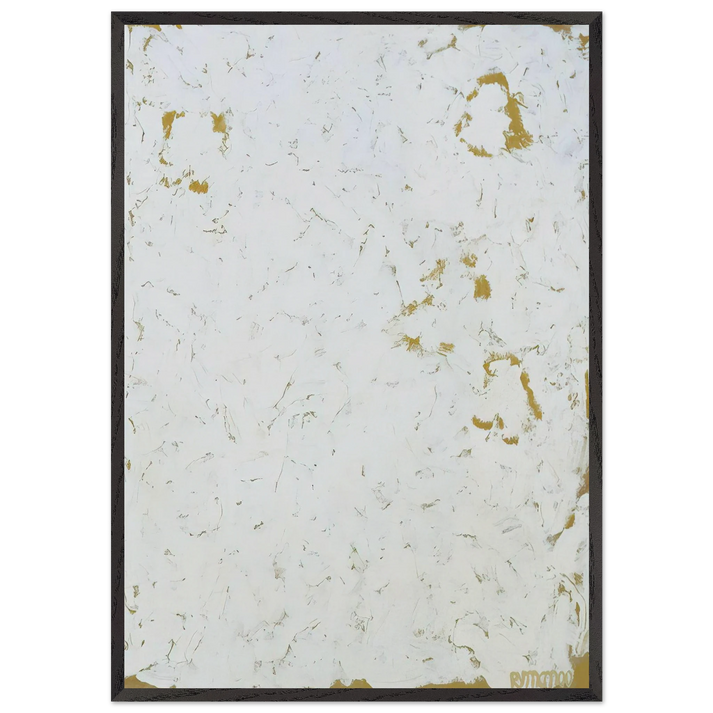 Wing - Minimalism - Robert Ryman 70x100 cm / 28x40 inches Framed Art Print – Black Wooden Frame