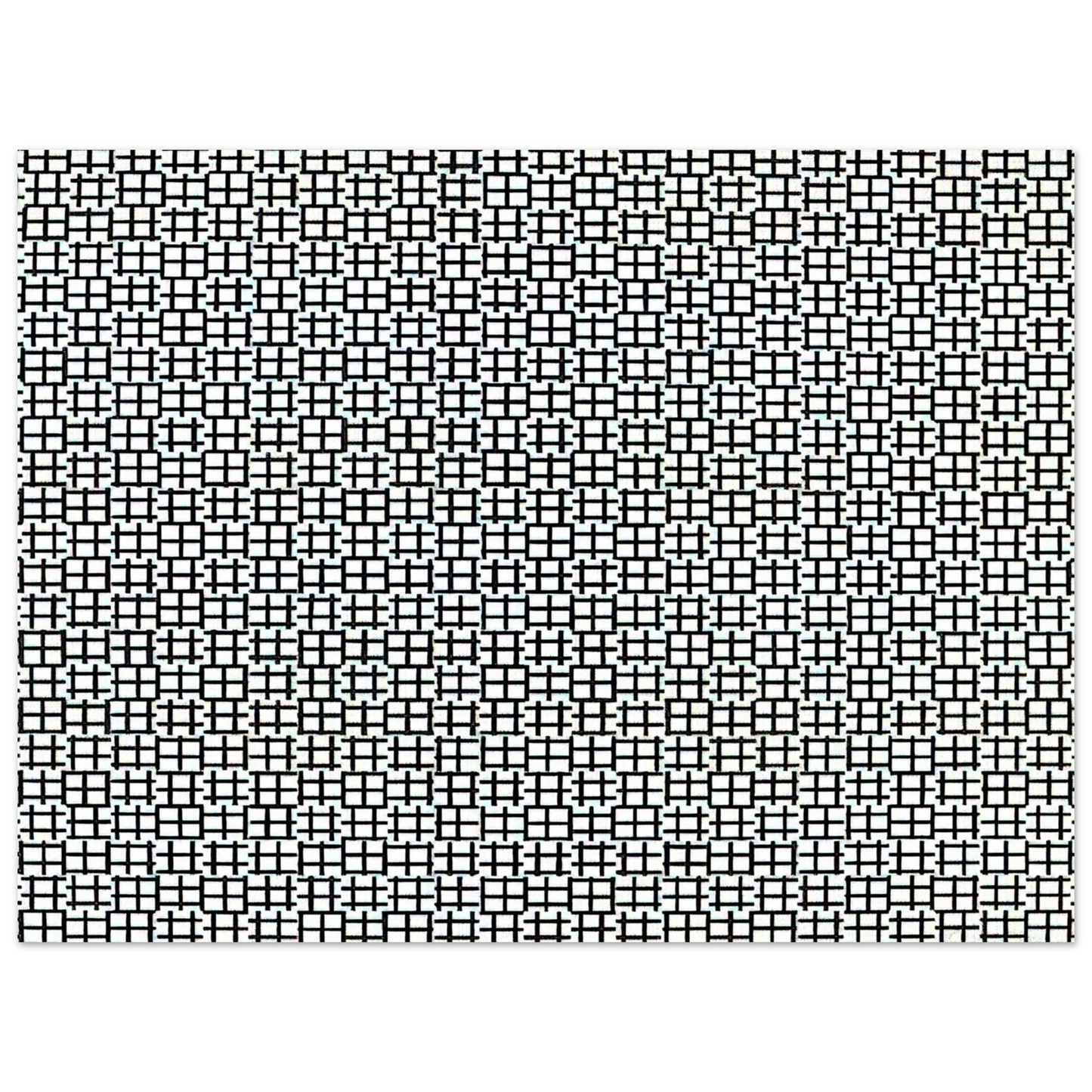 Francois Morellet - Untitled Verticals and Horizontals - 1970 Fine Art Poster - Default Title