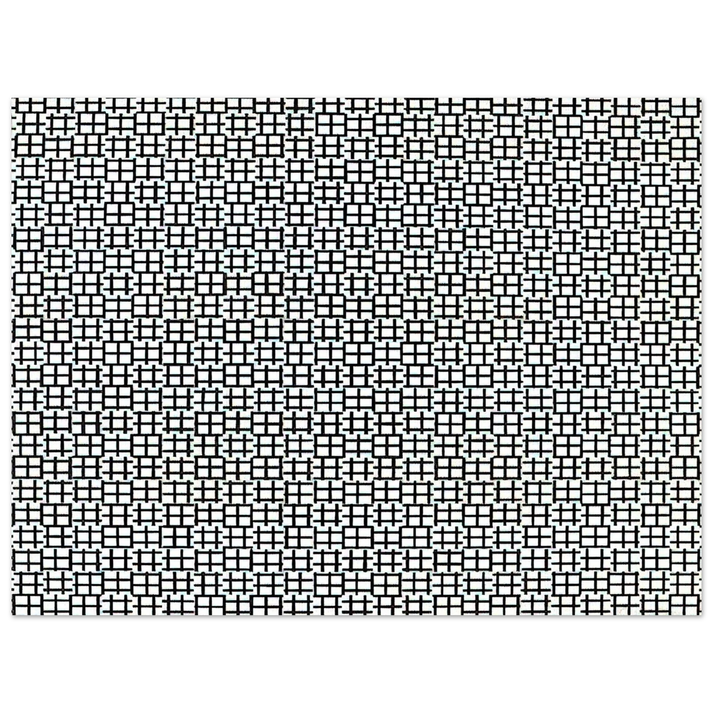 Francois Morellet - Untitled Verticals and Horizontals - 1970 75x100 cm / 30x40inches Fine Art Poster