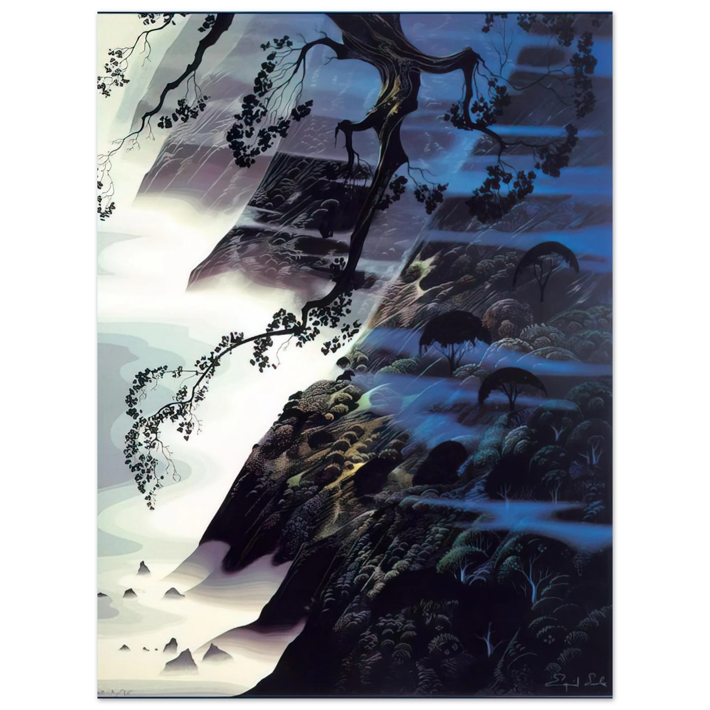 Eyvind Earle - Sea Wind and Fog Fine Art Poster - Default Title