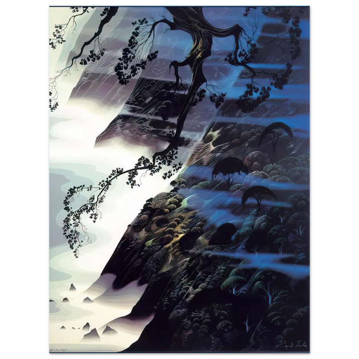 Eyvind Earle - Sea Wind and Fog 75x100 cm / 30x40inches Fine Art Poster