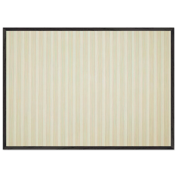 Ice Box P506 - 1969 - Gene Davis 70x100 cm / 28x40 inches Framed Art Print – Black Wooden Frame