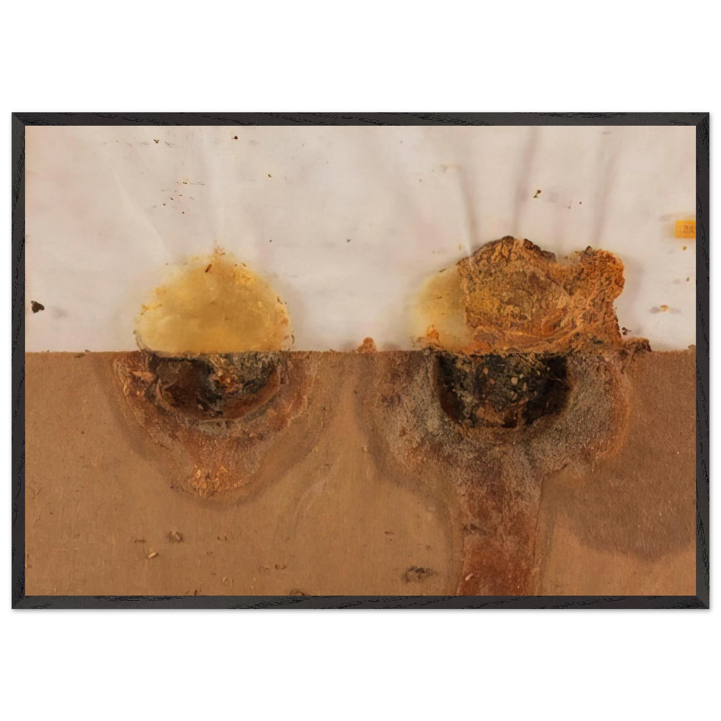 Small Landscape - 1968 - Dieter Roth Framed Art Print – Black Wooden Frame - Default Title - -Framed Art Print