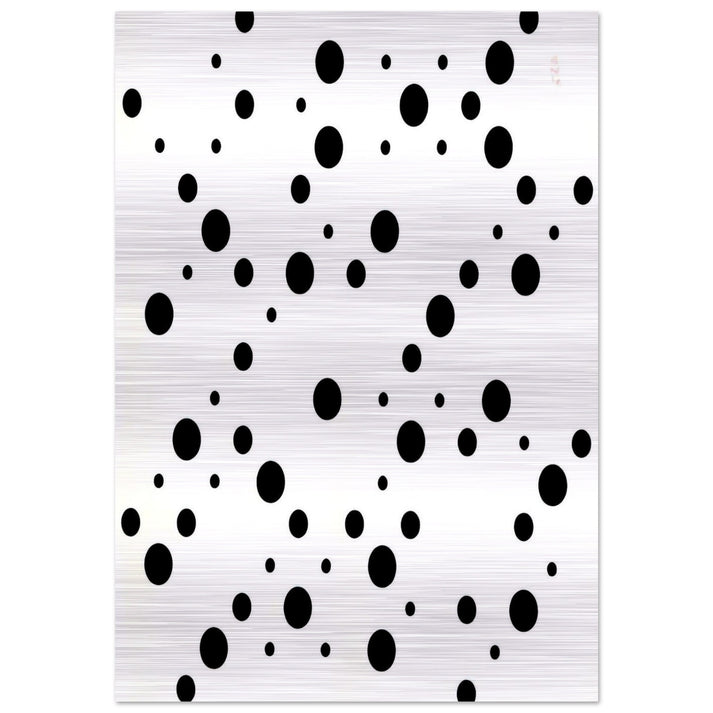 WHITE DISKS 1 - Bridget Riley Brushed Aluminum Print - 70x100 cm / 28x40 inches | Bridget Riley Aluminum Print | Bridget Riley Prints