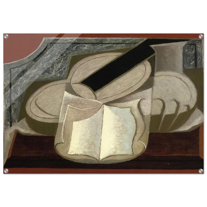 BOOK AND GUITAR 1925 - Juan Gris Acrylic Print - 70x100 cm / 28x40″ inches | Juan Gris Wall Art | Juan Gris Prints