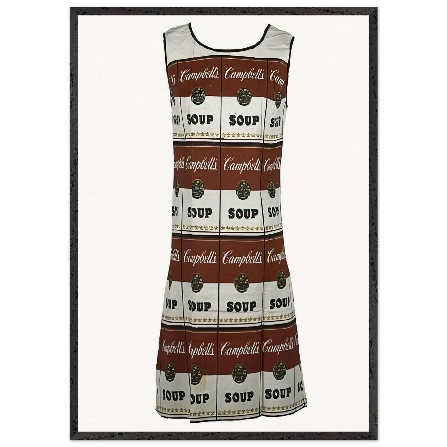 The Souper Dress - Andy Warhol Framed Art Print – Black Wooden Frame - Default Title - -Framed Art Print