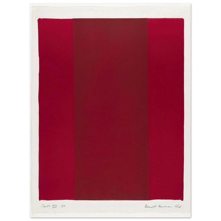 Barnett Newman - Canto XIV 75x100 cm / 30x40inches Fine Art Poster