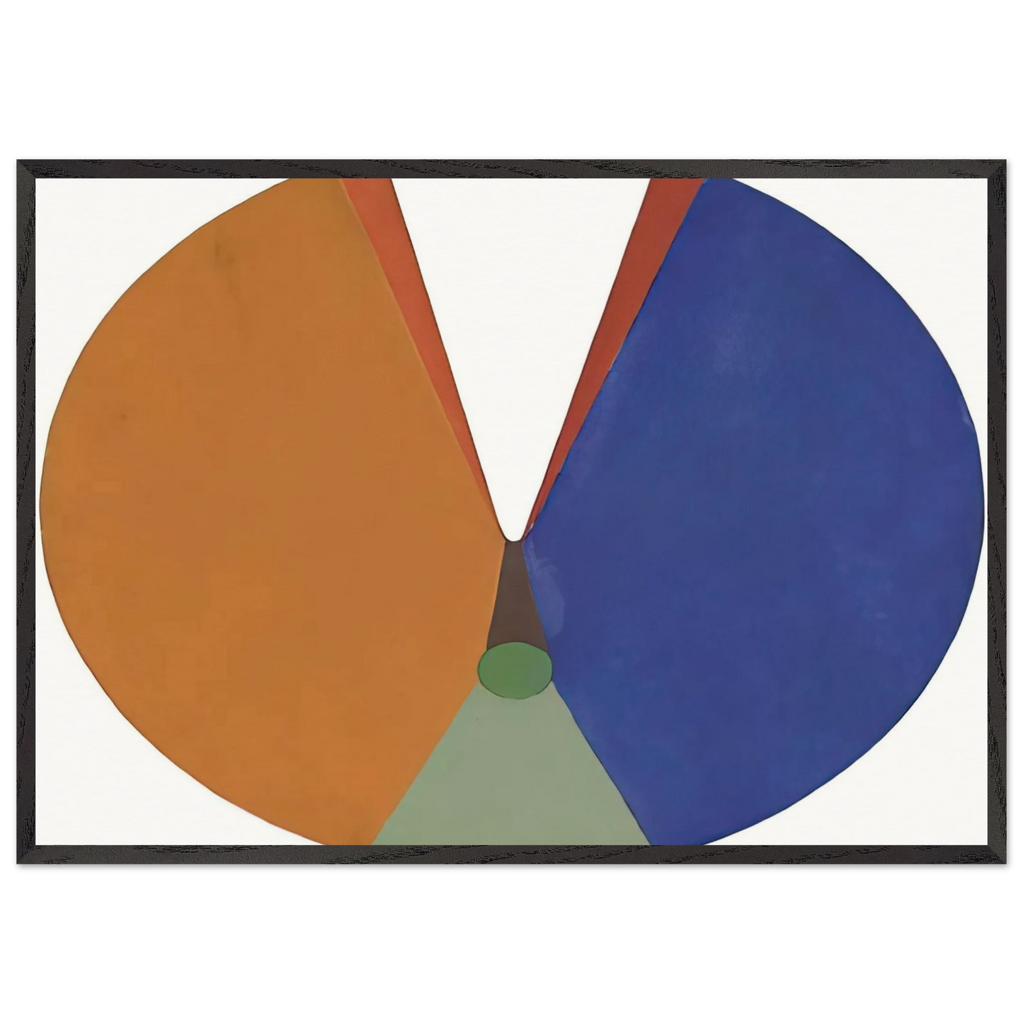 Pintura Madi - 1948 - Gyula Kosice 70x100 cm / 28x40 inches Framed Art Print – Black Wooden Frame