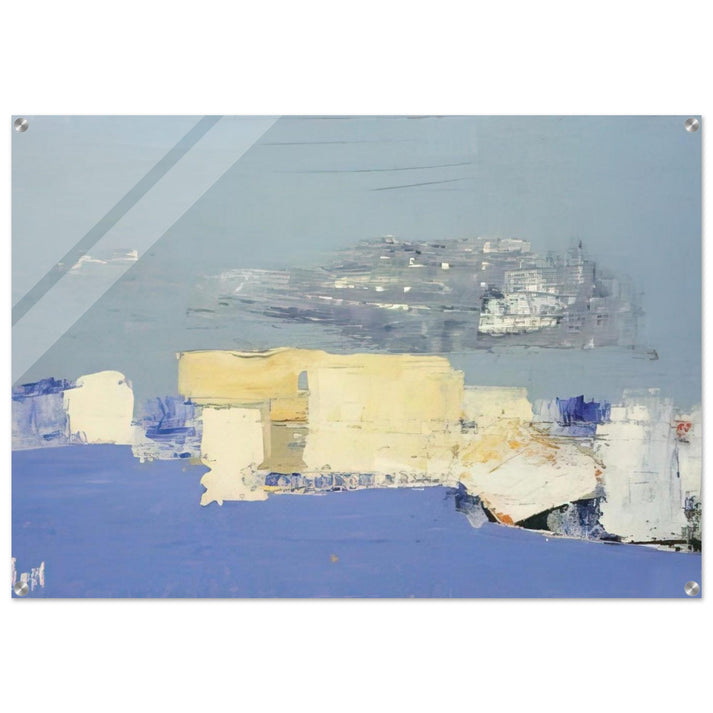 Paysage méditerranéen - Art Informel - Nicolas de Stael Acrylic Print - 70x100 cm / 28x40″ inches