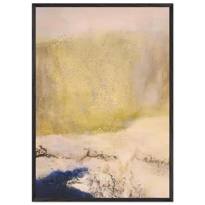 01 02 1997 1997 - Zao Wou-Ki 70x100 cm / 28x40 inches Framed Art Print – Black Wooden Frame