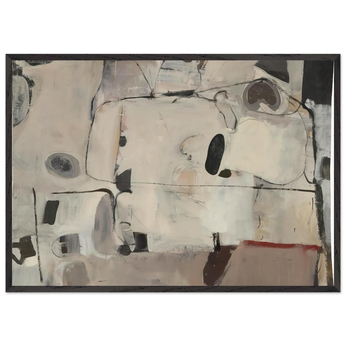 Untitled N13 - Richard Diebenkorn 70x100 cm / 28x40 inches Framed Art Print – Black Wooden Frame