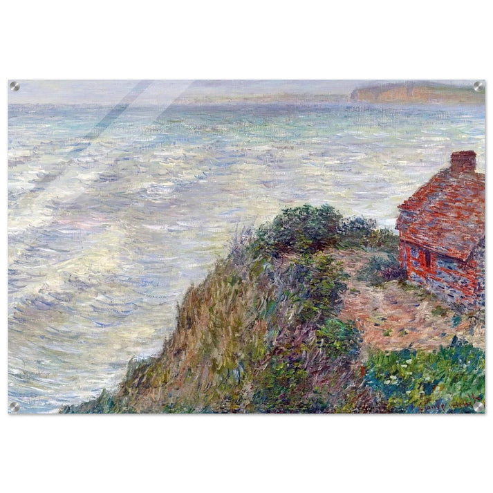 Fisherman`s House in Petit-Ailly - claude monet Acrylic Print - 70x100 cm / 28x40″ inches