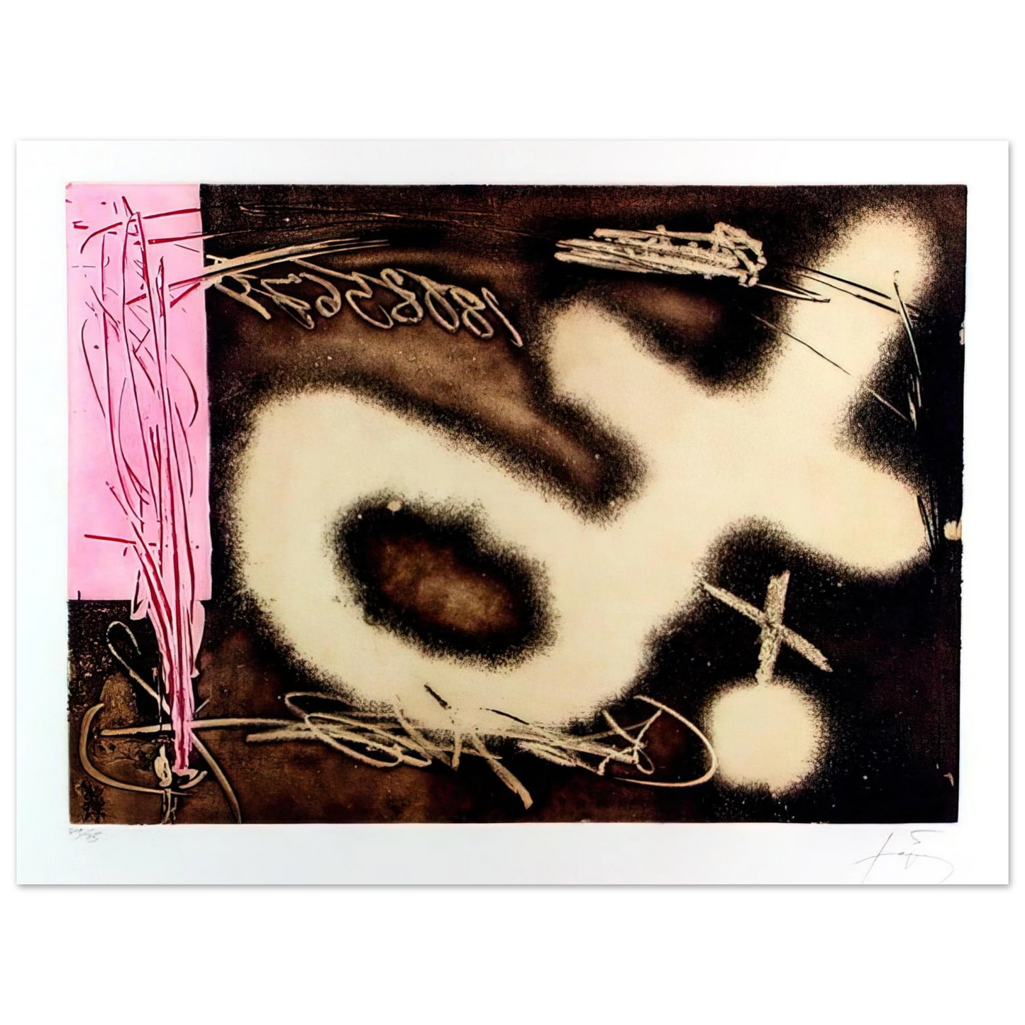Antoni Tapies - EL P NDULO INM VIL I 1982 Fine Art Poster - Default Title