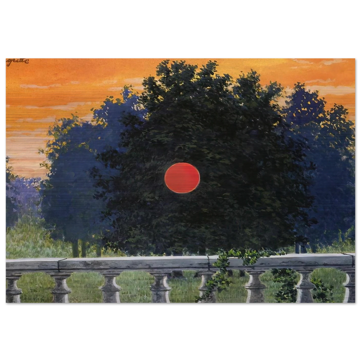 BANQUET 1955 - Rene Magritte Brushed Aluminum Print - 70x100 cm / 28x40 inches | Rene Magritte Aluminum Print | Rene Magritte Prints