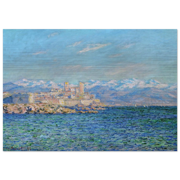 Antibes, Afternoon Effect - claude monet Brushed Aluminum Print - 70x100 cm / 28x40 inches | claude monet Aluminum Print | claude monet Prints