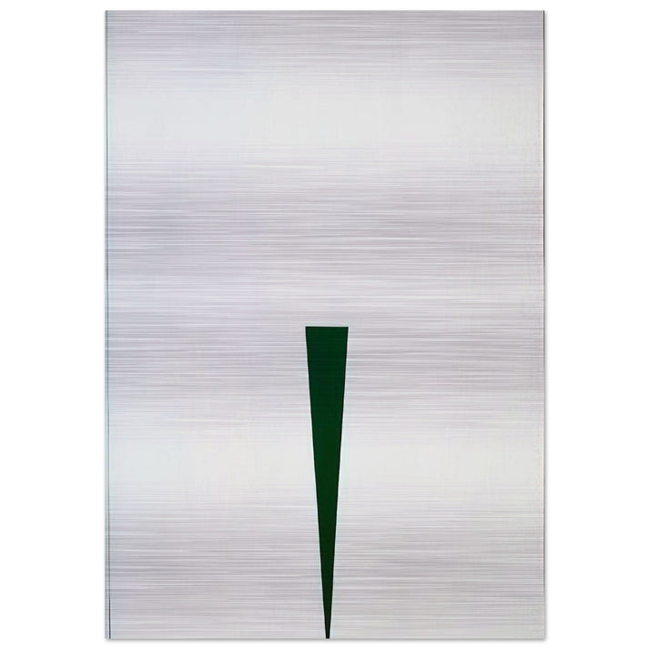 Blanco y Verde - 1966 - Carmen Herrera Brushed Aluminum Print - 70x100 cm / 28x40 inches | Carmen Herrera Aluminum Print | Carmen Herrera Prints