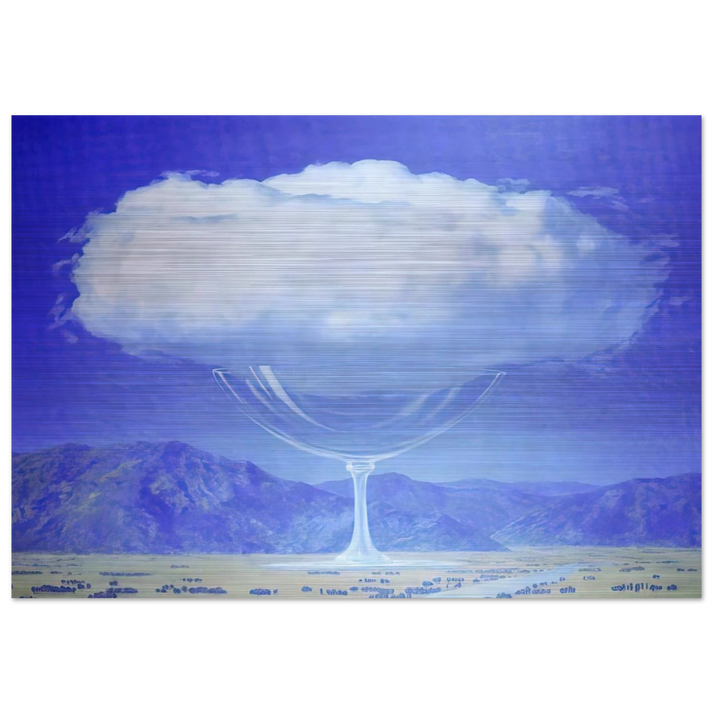 THE HEARTSTRINGS 1960 - Rene Magritte Brushed Aluminum Print - 70x100 cm / 28x40 inches | Rene Magritte Aluminum Print | Rene Magritte Prints