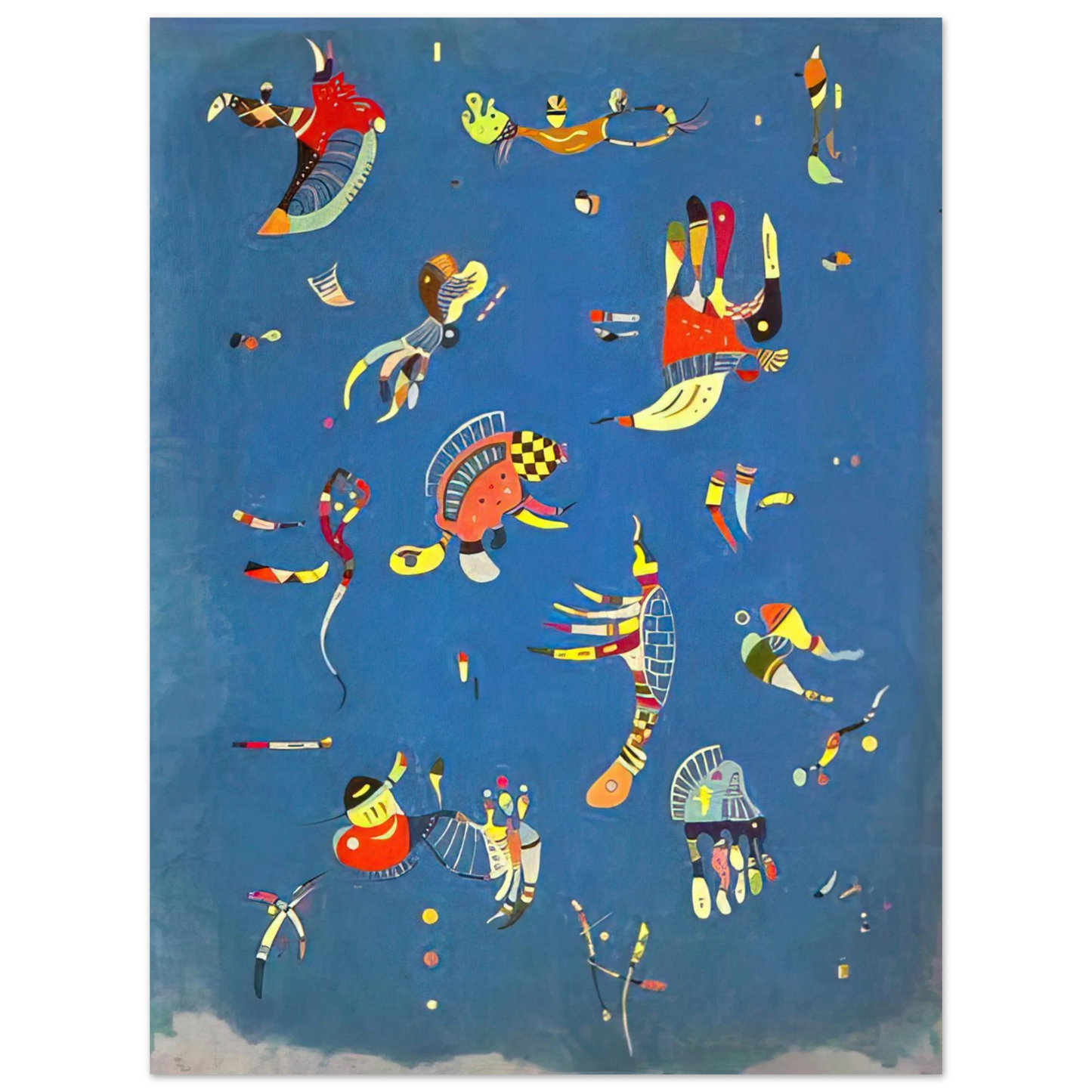 Wassily Kandinsky - SKY BLUE 1940 Fine Art Poster - Default Title