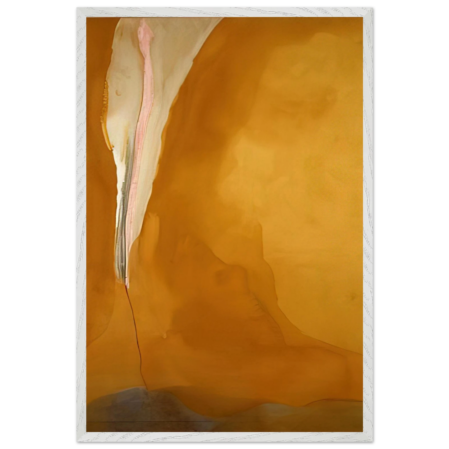 Helen Frankenthaler - Coral Wedge - 1972 Wall art - A2 (42 x 59.4 cm) - Premium Wooden Framed Poster With Fine Art Paper - Black frame