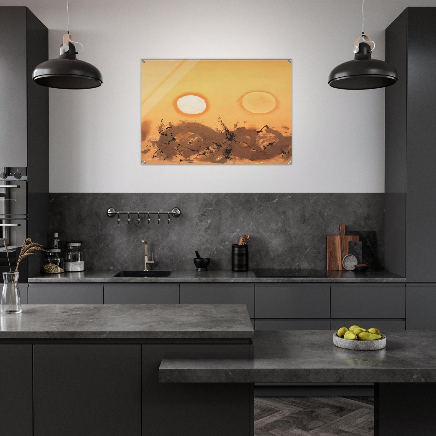 Duet - 1962 - Adolph Gottlieb Acrylic Print - 70x100 cm / 28x40″ inches