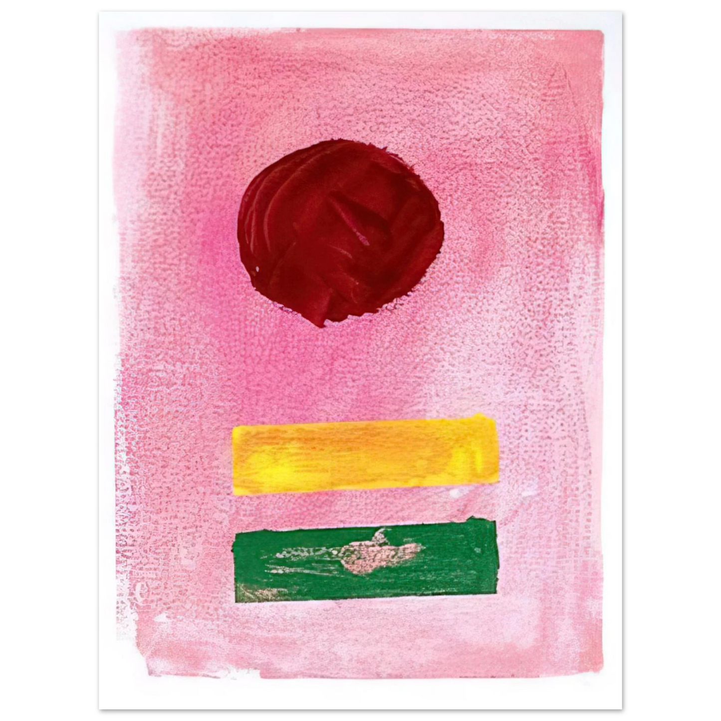 Adolph Gottlieb - Pink Ground - 1972 Fine Art Poster - Default Title