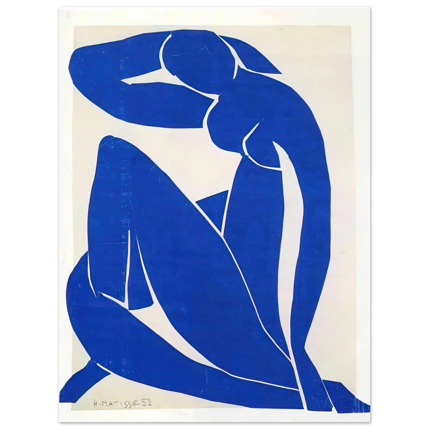 Henri Matisse - BLUE NUDE 1952 Fine Art Poster - Default Title