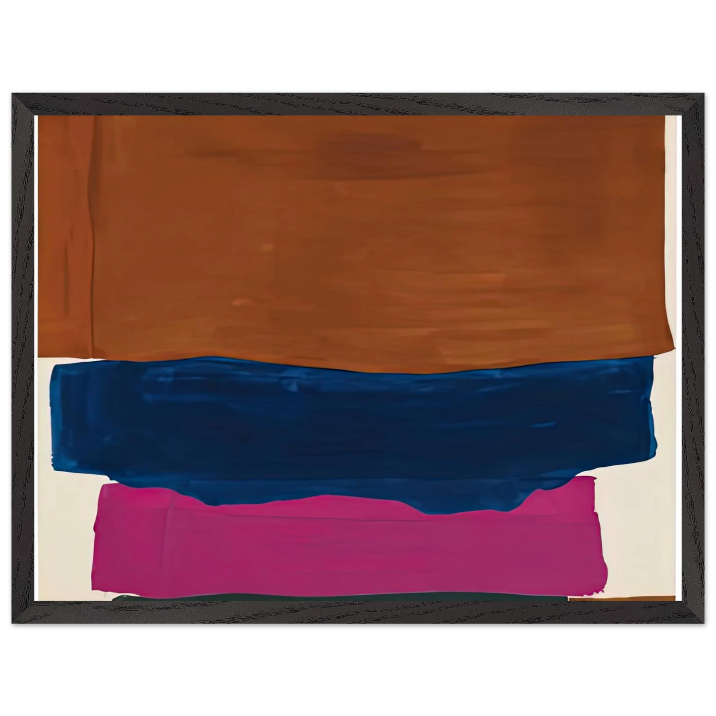 Helen Frankenthaler - Indian Summer, 1967- Wall Art - 30x40 cm / 12x16 inches - Premium Wooden Framed Poster With Fine Art Paper - White frame