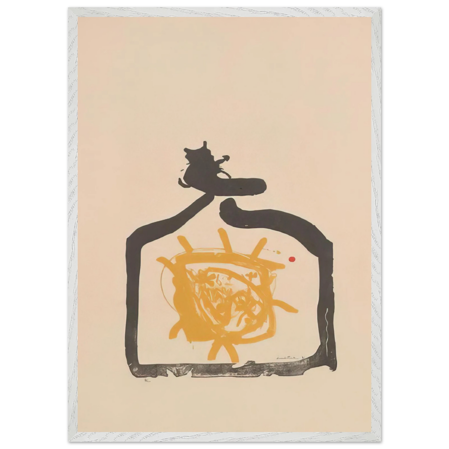 Helen Frankenthaler - May 26th Backwards - 1961 Wall art - 27x35 cm / 11x14 inches - Premium Wooden Framed Poster With Fine Art Paper - White frame