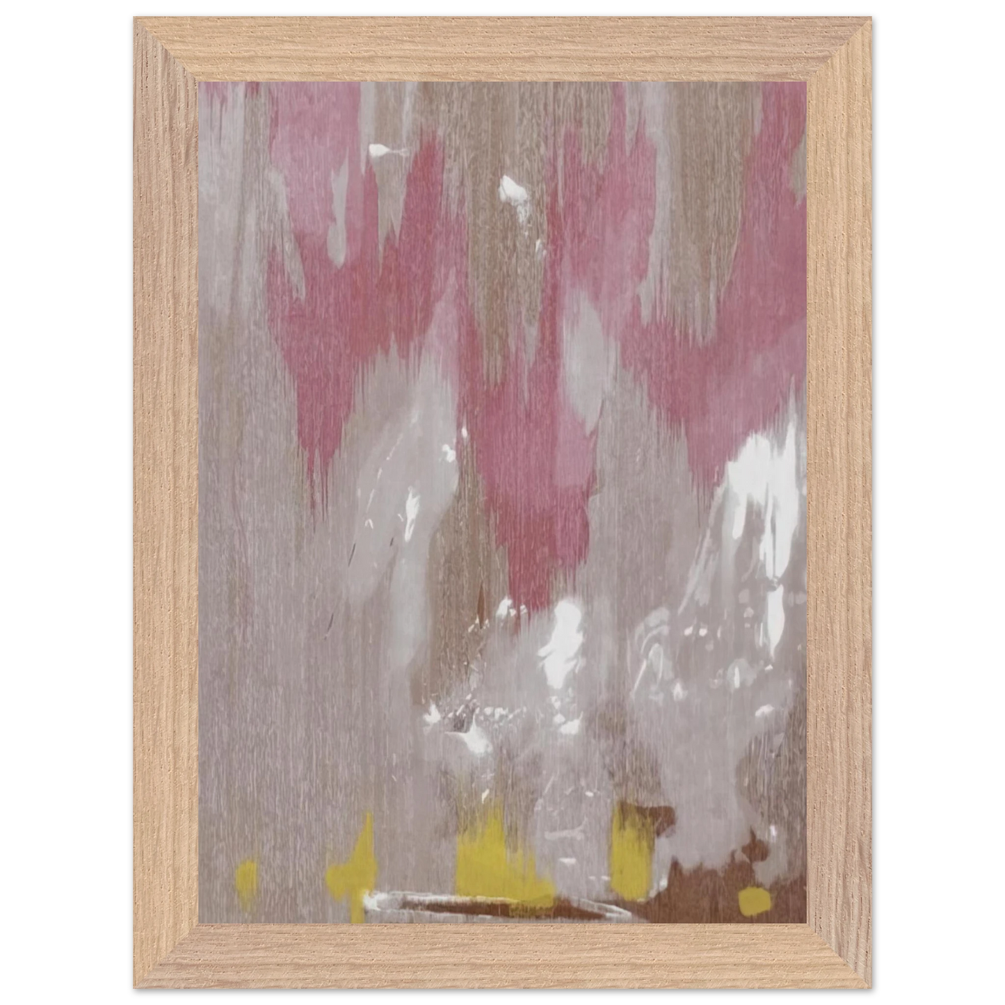 Helen Frankenthaler - Tales of Genji IV - 1998 Wall art - A2 (42 x 59.4 cm) - Premium Wooden Framed Poster With Fine Art Paper - Wood frame