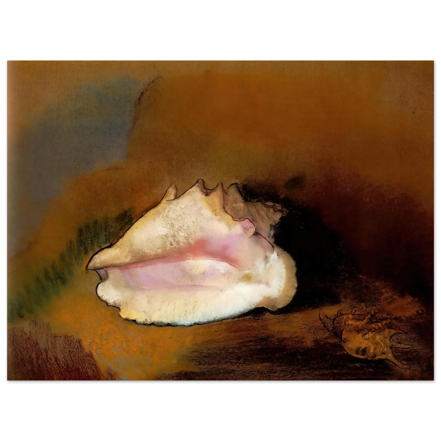 Odilon Redon - THE SEASHELL 1912 1 Fine Art Poster - Default Title
