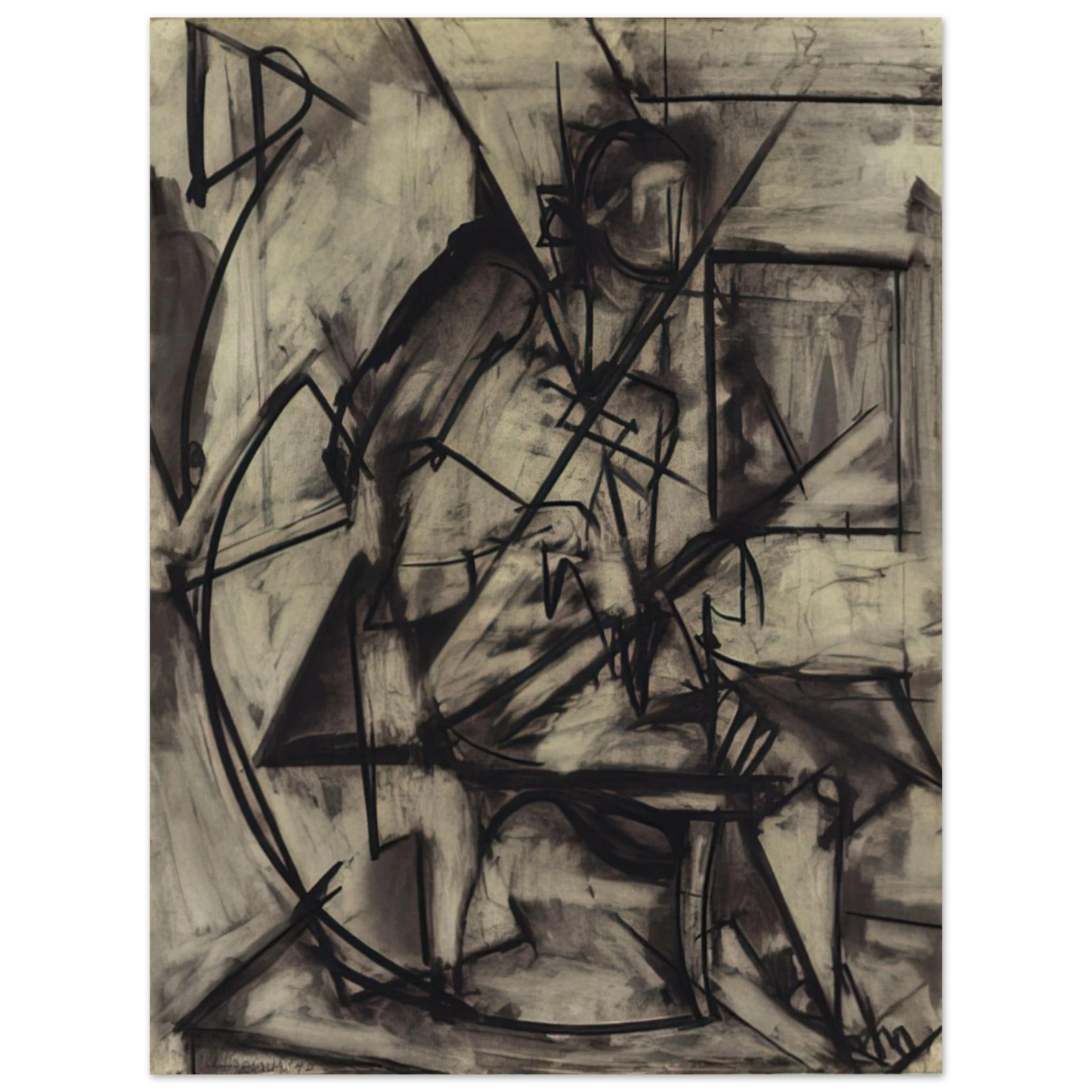 Lee Krasner - Seated Nude Fine Art Poster - Default Title