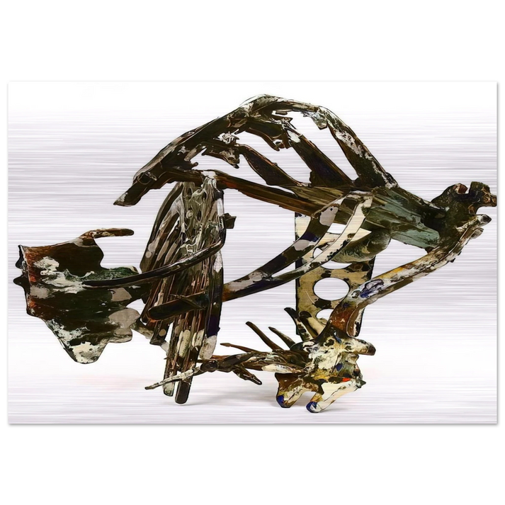 Wax Works IX - 1987 - Nancy Graves Brushed Aluminum Print - 70x100 cm / 28x40 inches | Nancy Graves Aluminum Print | Nancy Graves Prints