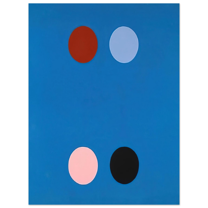 Thomas Downing - France Blue - 1965 75x100 cm / 30x40inches Fine Art Poster
