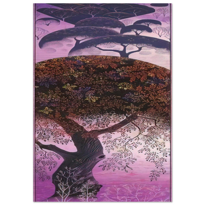 California Tapestry - Eyvind Earle Brushed Aluminum Print - 70x100 cm / 28x40 inches | Eyvind Earle Aluminum Print | Eyvind Earle Prints