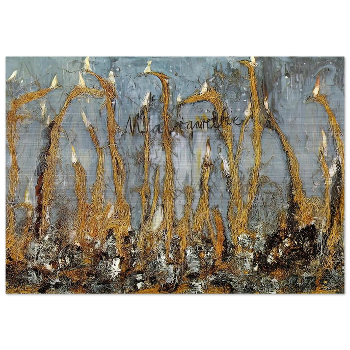 MARGARETHE - Anselm Kiefer Brushed Aluminum Print - 70x100 cm / 28x40 inches | Anselm Kiefer Aluminum Print | Anselm Kiefer Prints