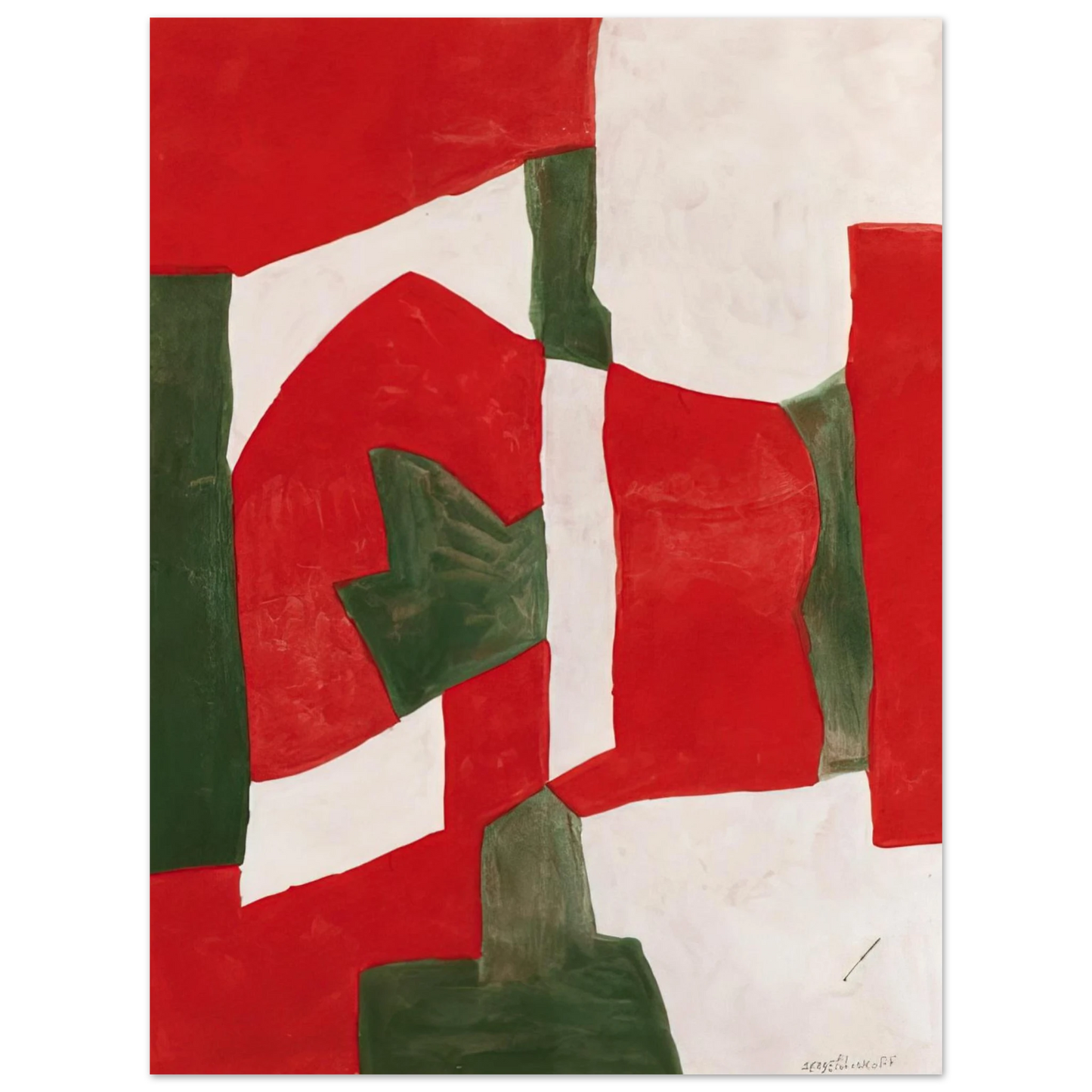 Serge Poliakoff - Untitled - Tachisme Fine Art Poster - Default Title