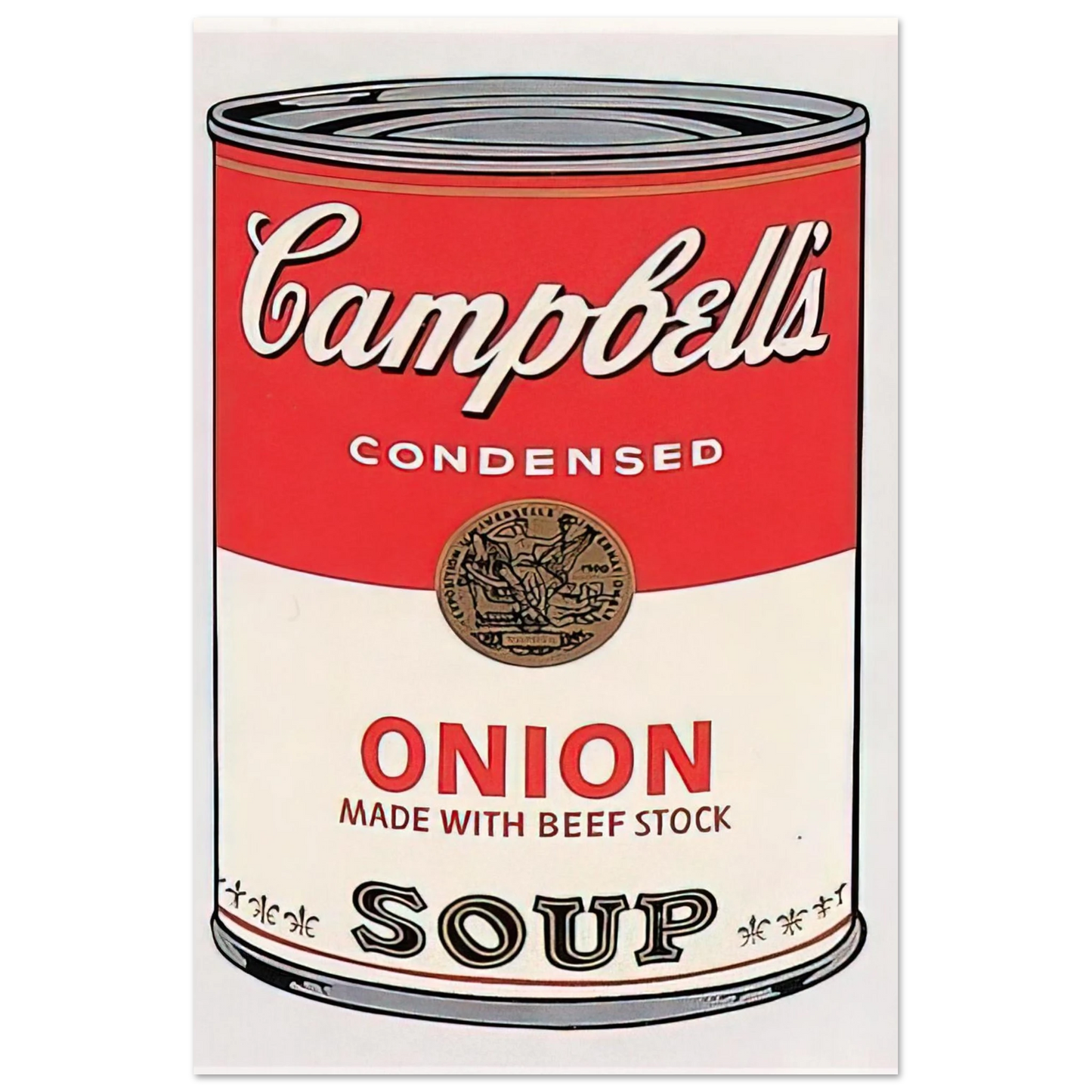Andy Warhol - Campbell's Soup Can onion Fine Art Poster - 75x100 cm / 30x40 inches