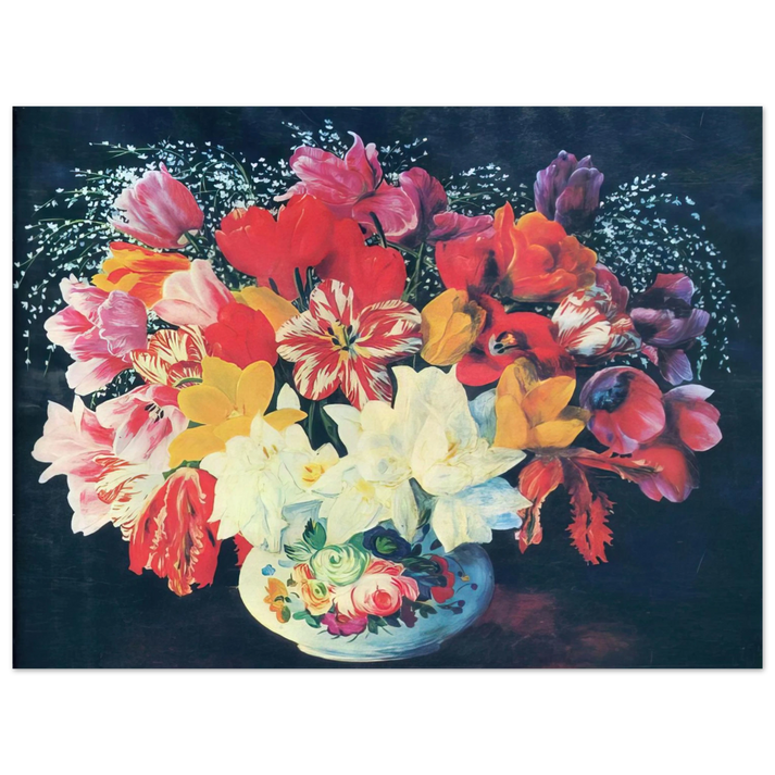 Moise Kisling - GRAND BOUQUET OF TULIPS 1952 75x100 cm / 30x40inches Fine Art Poster