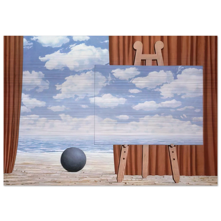 THE FAIR CAPTIVE 1965 - Rene Magritte Brushed Aluminum Print - 70x100 cm / 28x40 inches | Rene Magritte Aluminum Print | Rene Magritte Prints