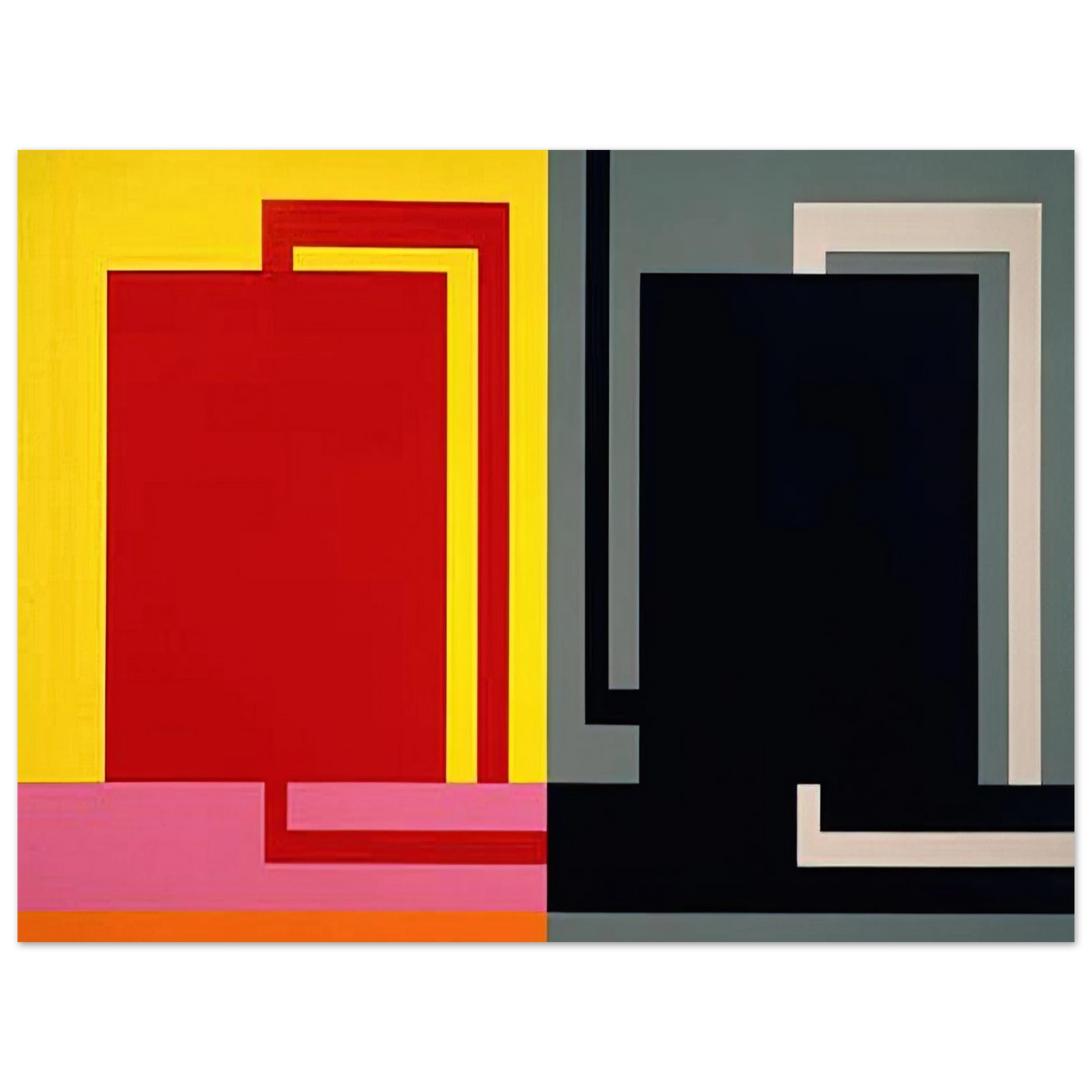 Peter Halley - Double Elvis - 1990 Fine Art Poster - Default Title