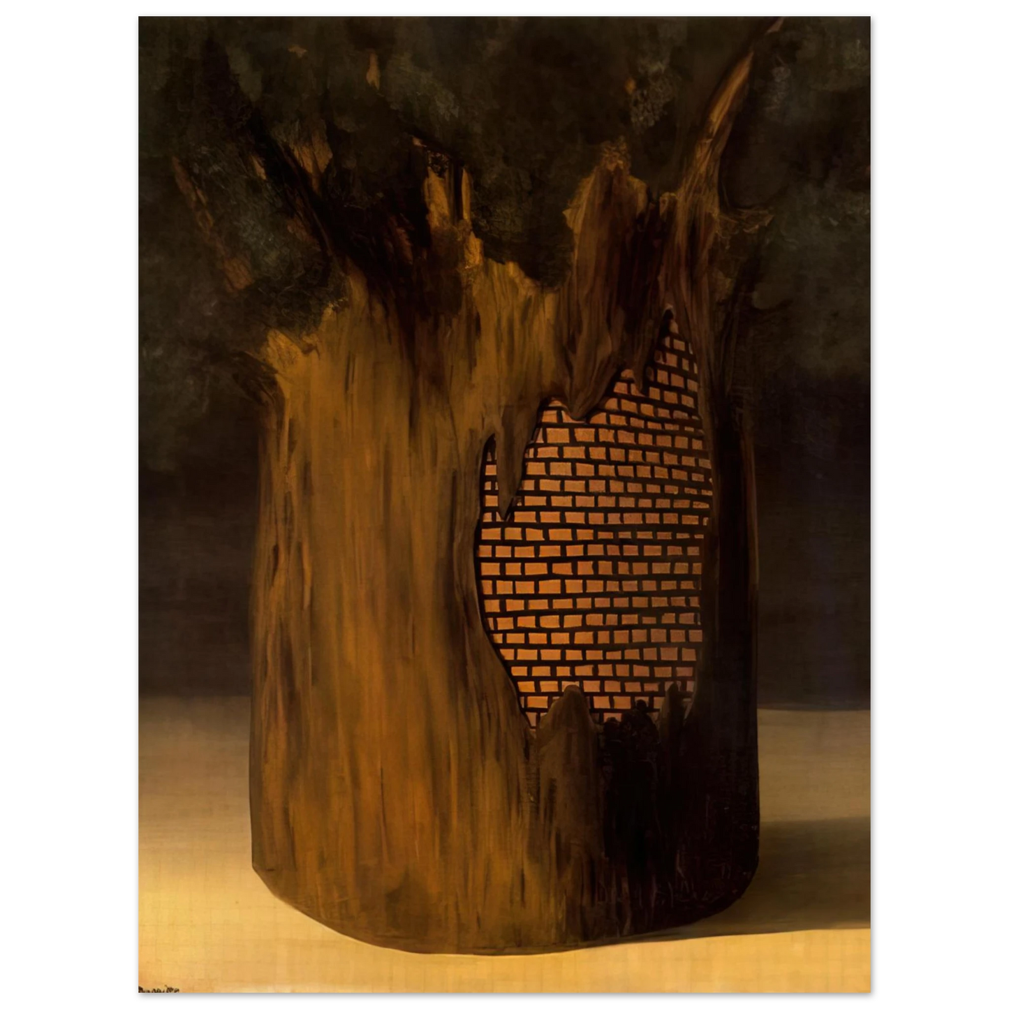 Rene Magritte - THRESHOLD OF FOREST 1926 Fine Art Poster - Default Title