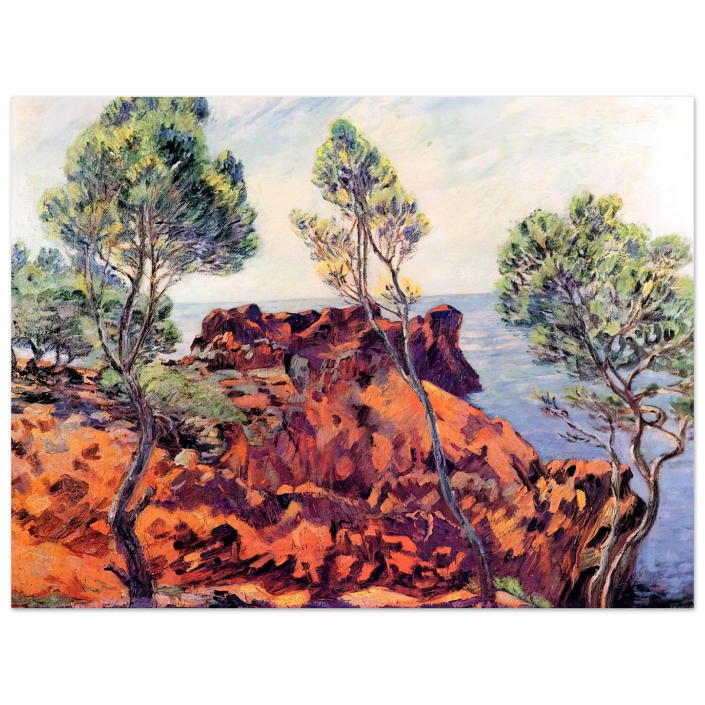 Armand Guillaumin - Agay, les Roches Rouges - 1901 Fine Art Poster - Default Title