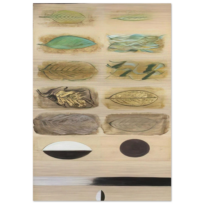 Life Cycle of a Leaf - Expressionism - Morris Graves Brushed Aluminum Print - 70x100 cm / 28x40 inches | Morris Graves Aluminum Print | Morris Graves Prints