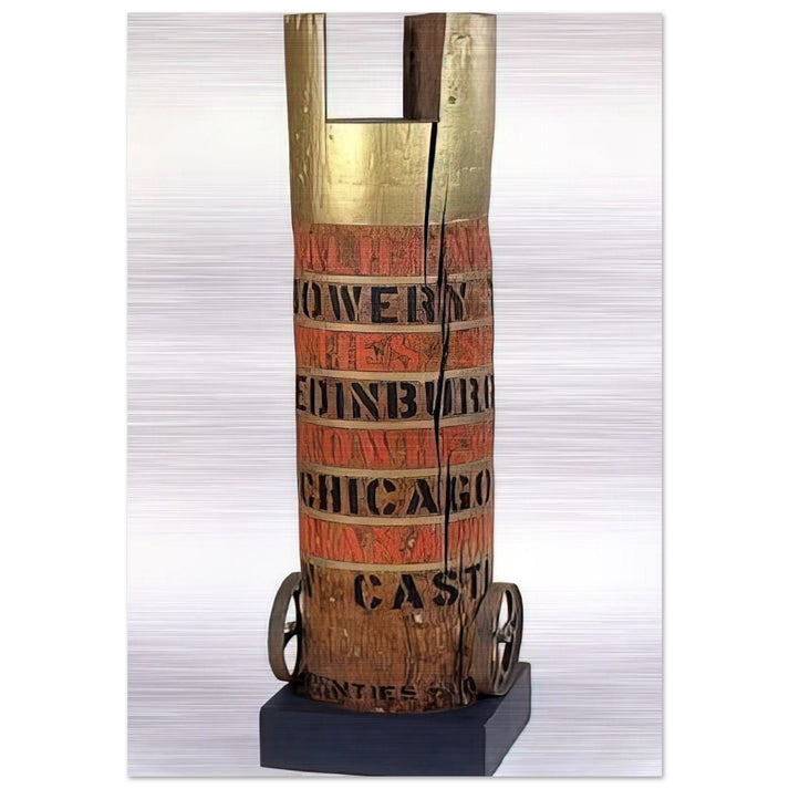 Bob's Column - Robert Indiana Brushed Aluminum Print - 70x100 cm / 28x40 inches | Robert Indiana Aluminum Print | Robert Indiana Prints