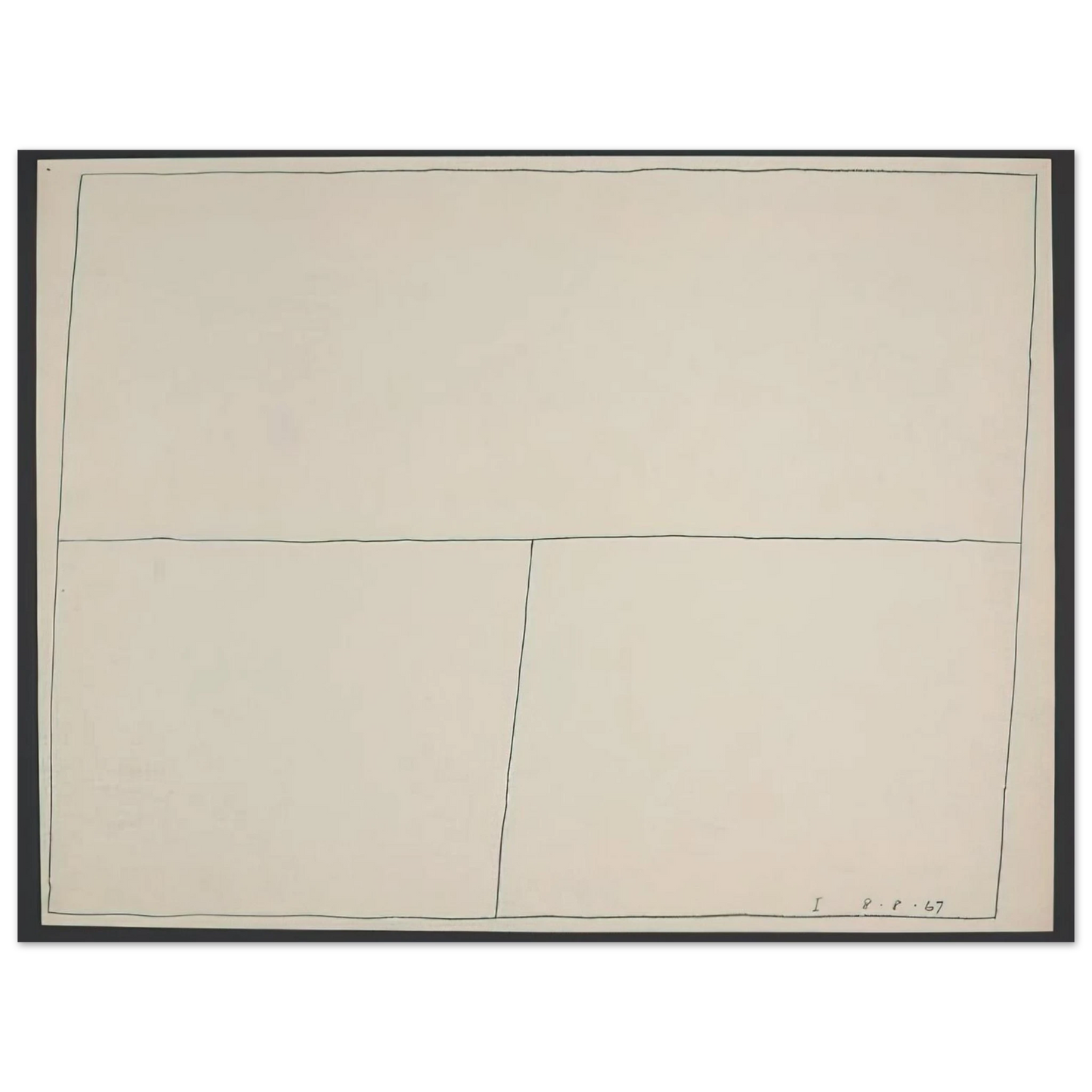 Bob Law - Twentieth Century Ikon Series 8.8.67 I - 1967 Fine Art Poster - Default Title