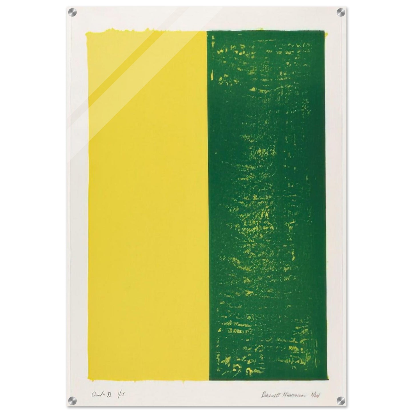 Canto XI - Barnett Newman Acrylic Print - 70x100 cm / 28x40″ inches | Barnett Newman Wall Art | Barnett Newman Prints